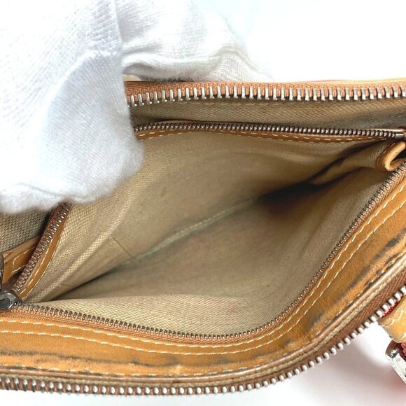 CELINE Logo Macadam Horse-drawn Carriage Bag Crossbody Pochette Shoulder Bag - Picture 5 of 14